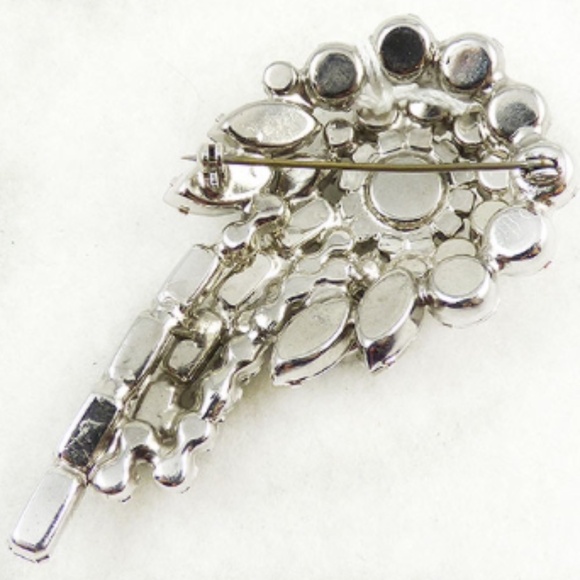 DeLizza and Elster Rhinestone Comet Brooch - Picture 2 of 2